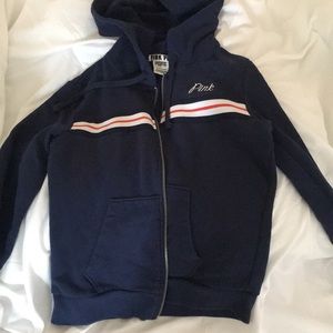 VS PINK NAVY ZIP UP
